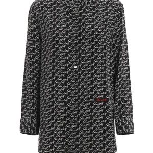 Equipment Kate Moss Reese shirt black white print